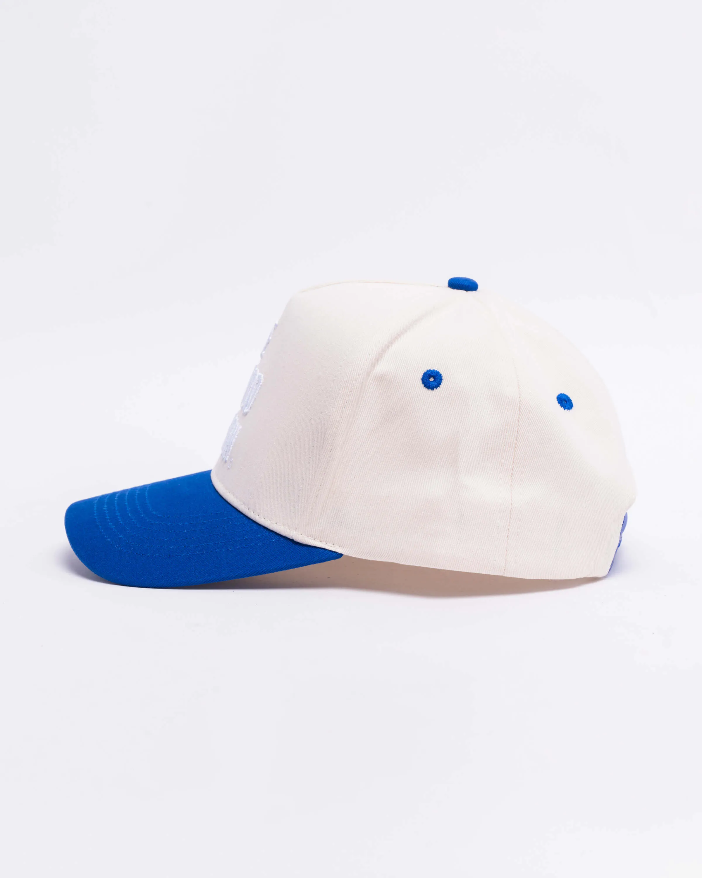 Signature Snapback Hat - Blue/White