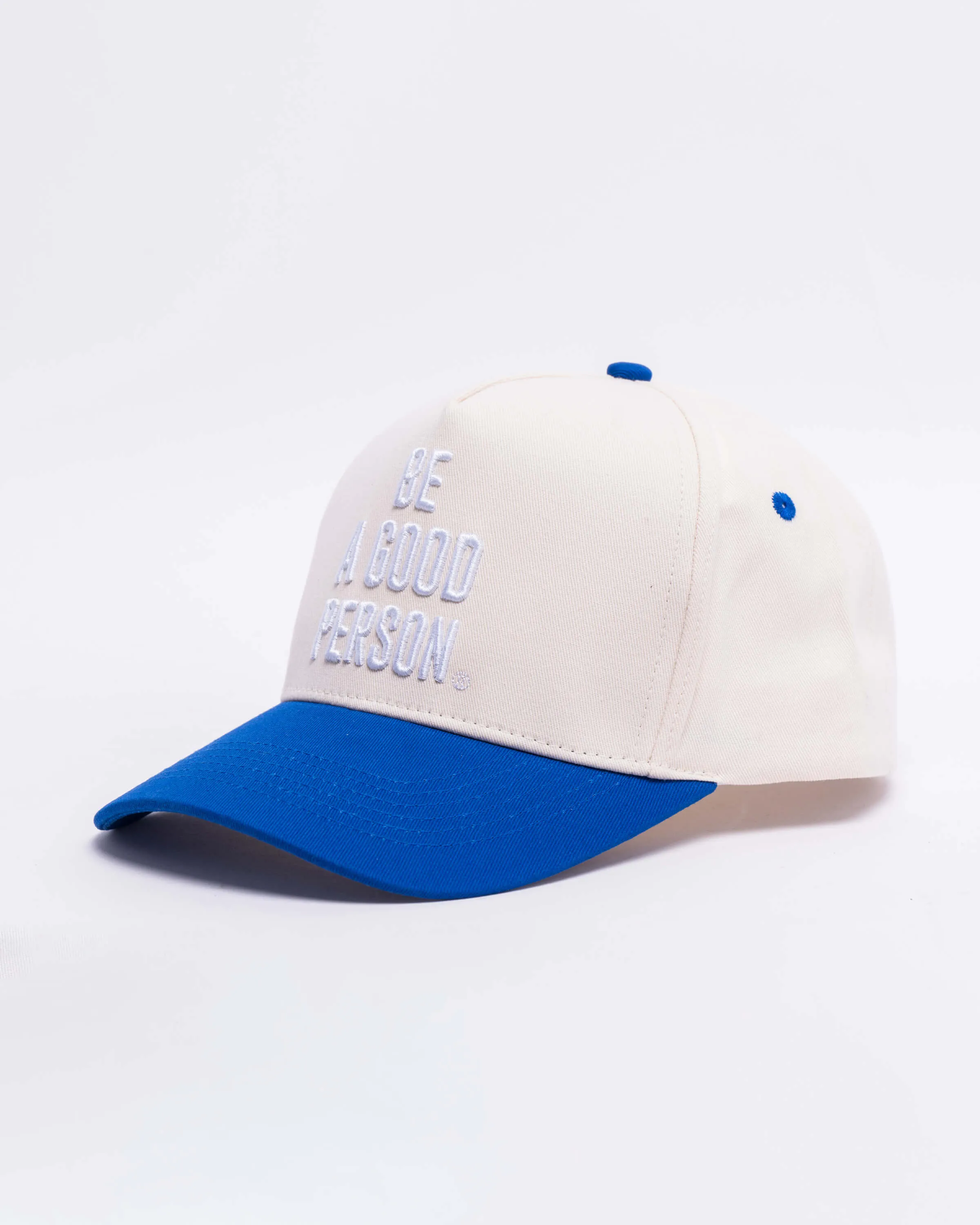 Signature Snapback Hat - Blue/White