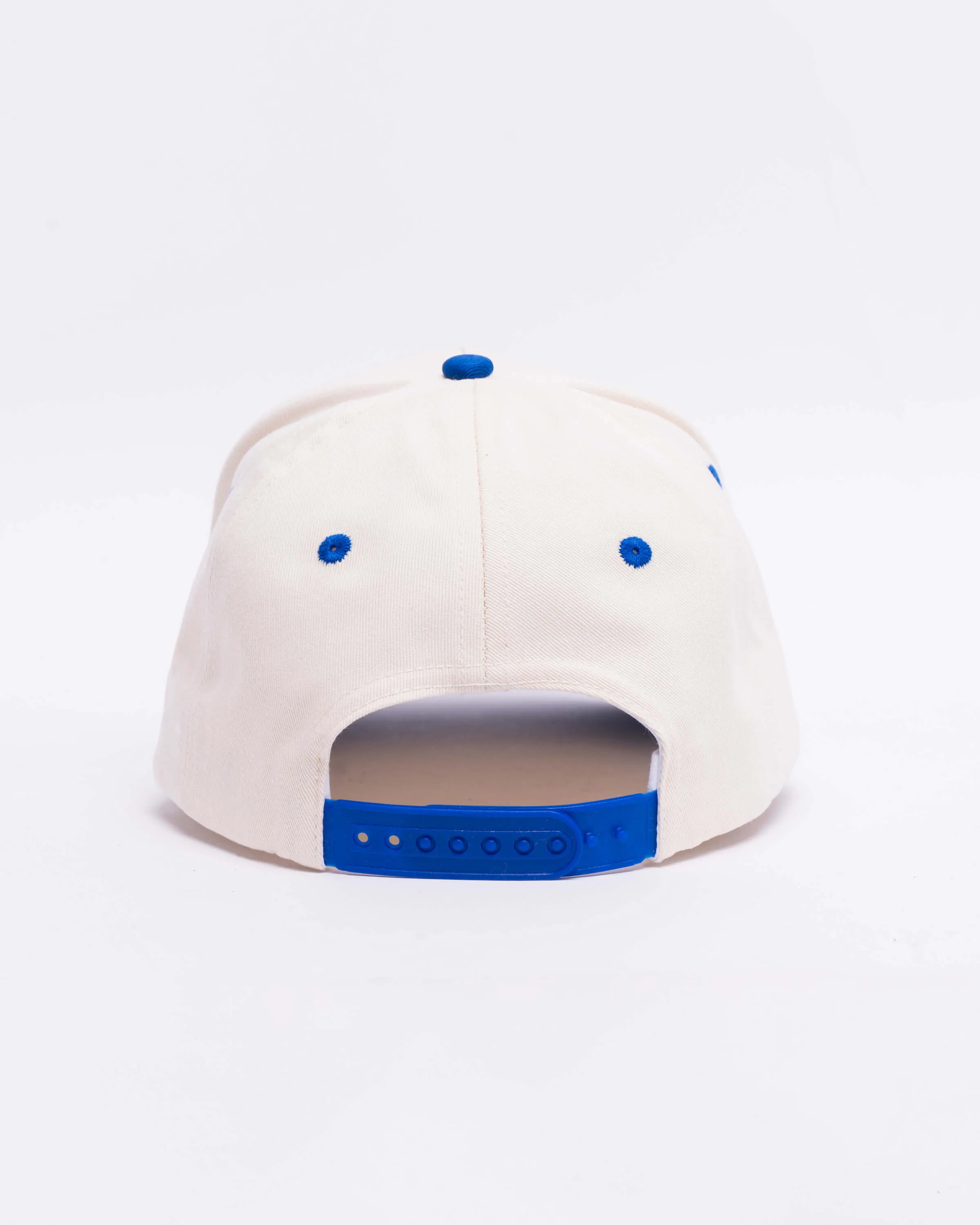 Signature Snapback Hat - Blue/White