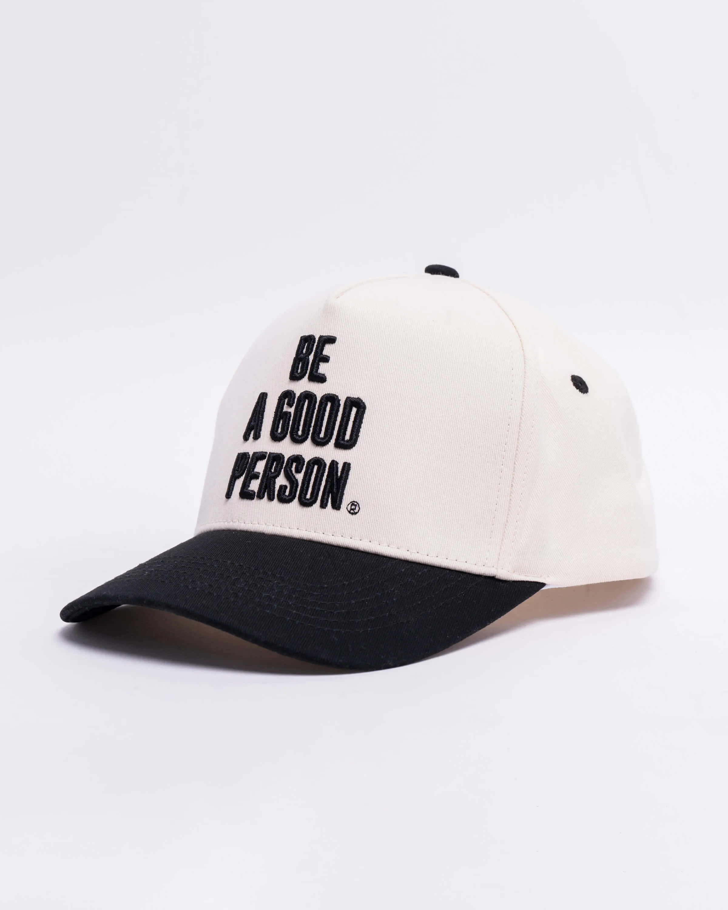 Signature Snapback Hat - Cream/Black