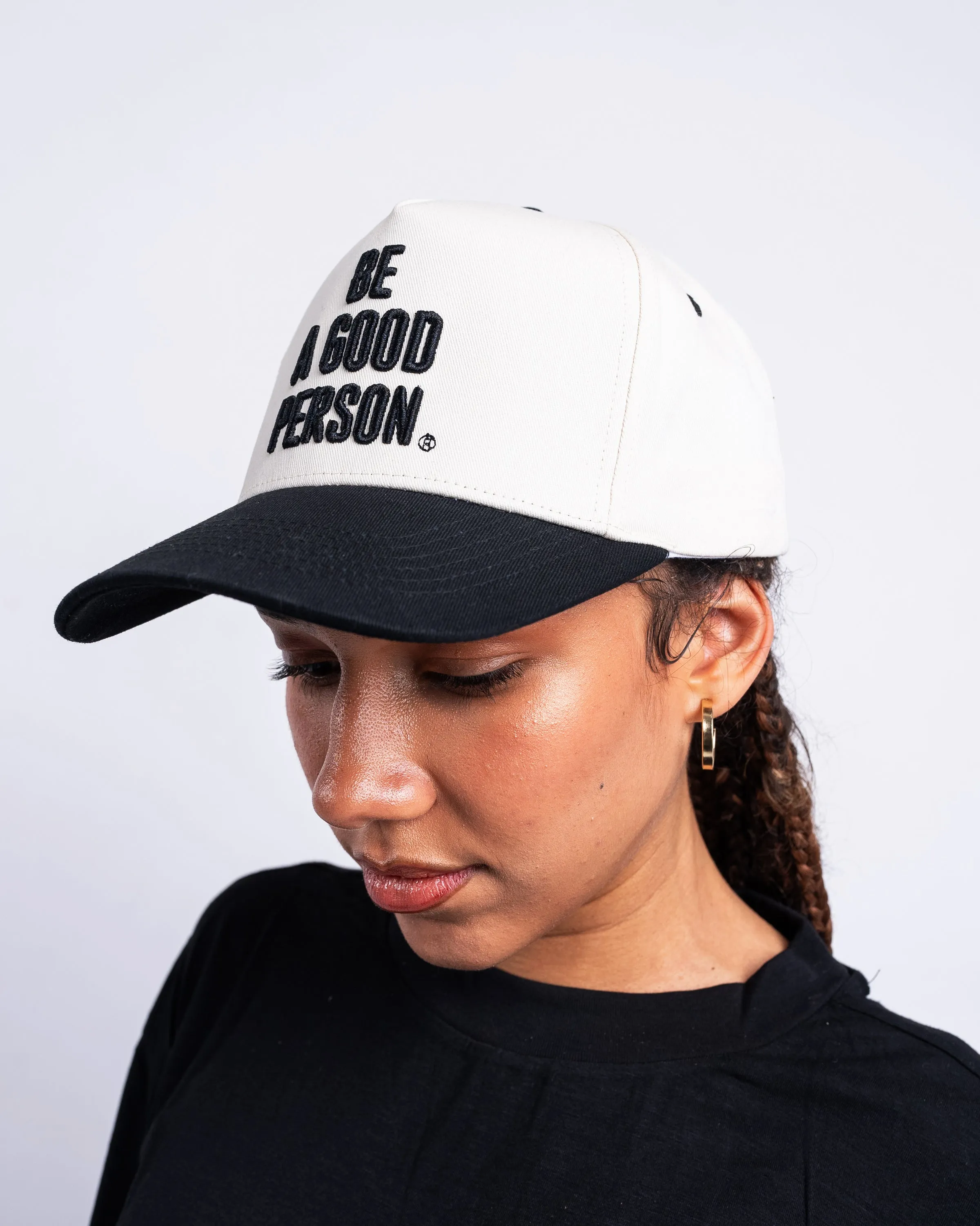 Signature Snapback Hat - Cream/Black