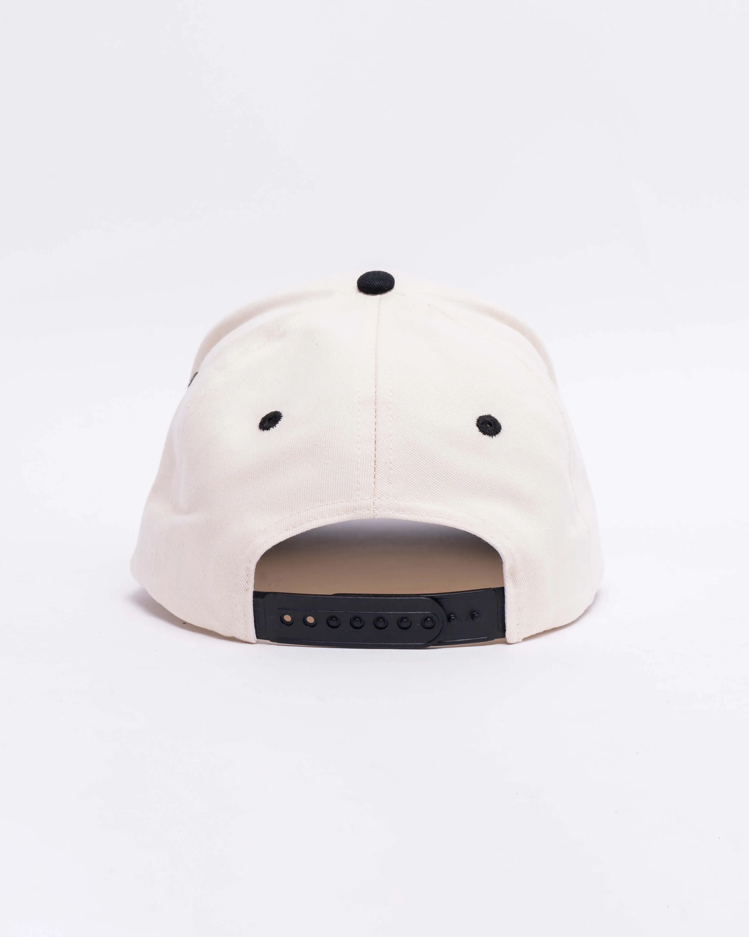 Signature Snapback Hat - Cream/Black