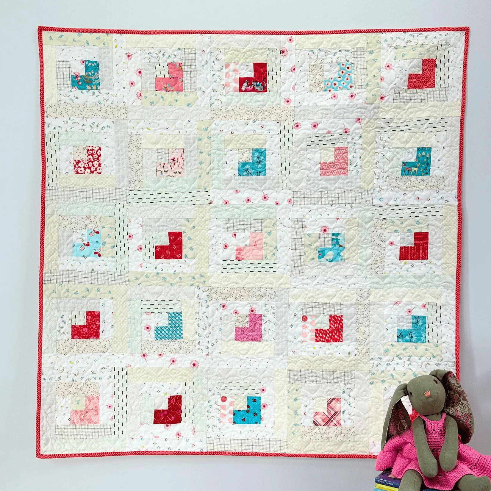 Smile With My Heart Quilt Pattern (Digital PDF), by Pam Selkirk 45" x 45" FREE Download