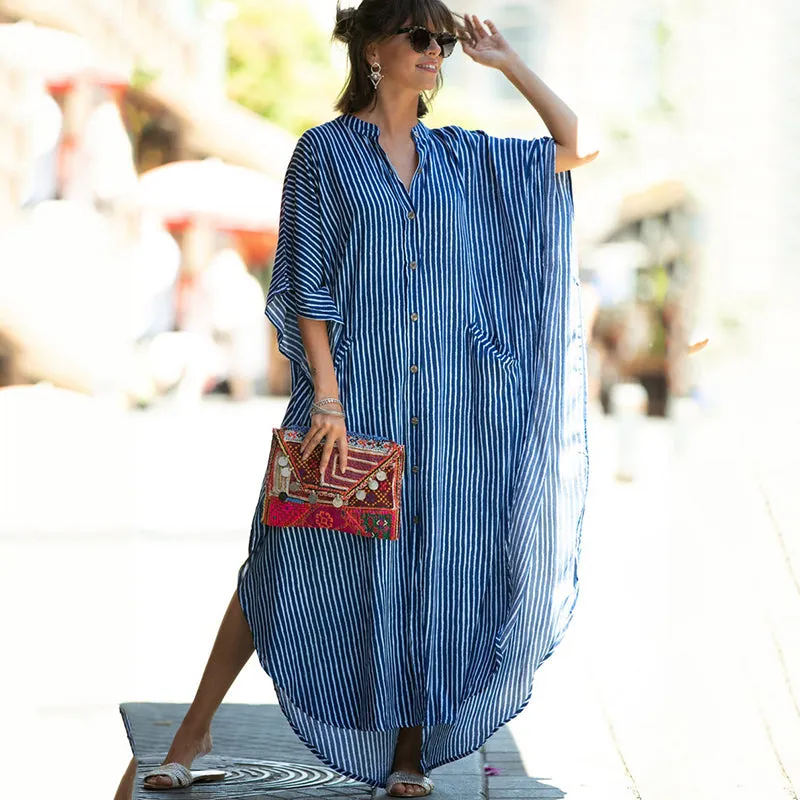 SnakeSkin Print Swimsuit cover up Kimono Beach Robe Long Dress Sarong Dress Beachwear
