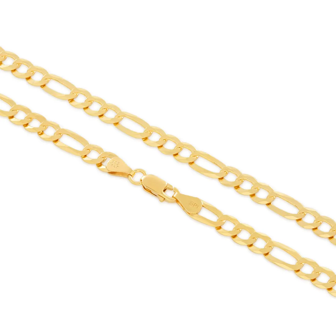 Solid Gold 8mm Figaro Chain