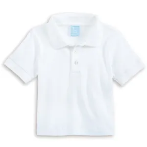 Solid Short Sleeve Pima Polo -- White