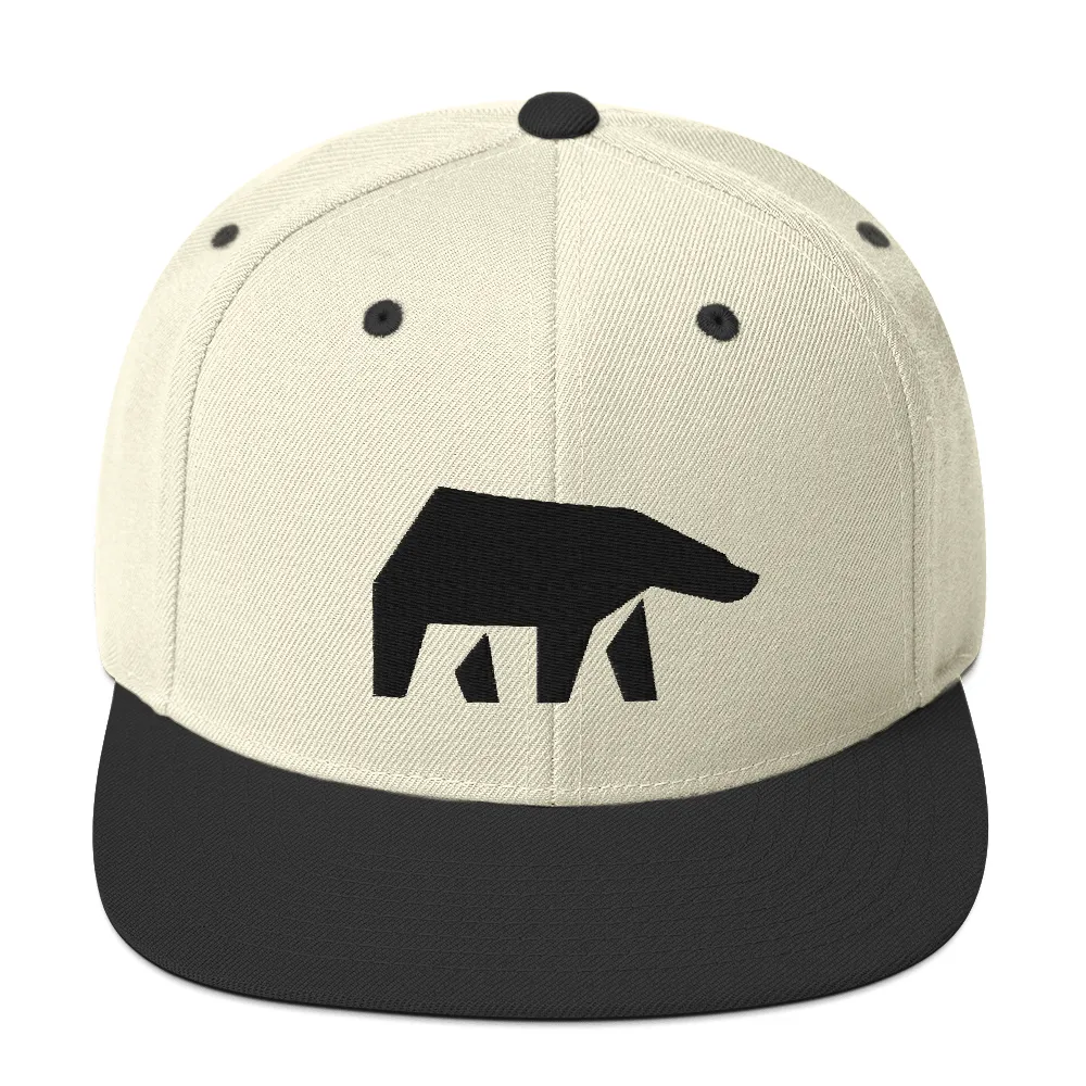 SoulBearRPG Black Bear Logo Snapback Cap