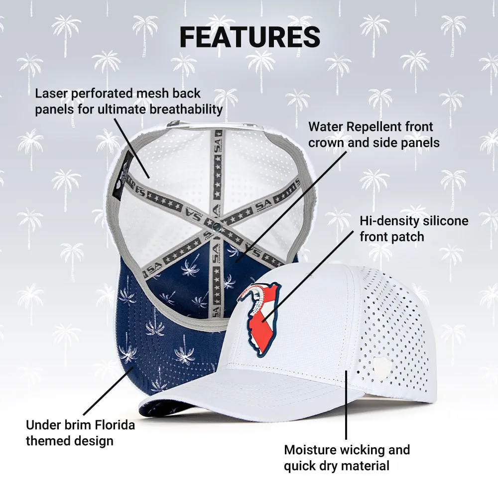 Special Edition Performance Snapback | Florida Palm Tree | White PreOrder