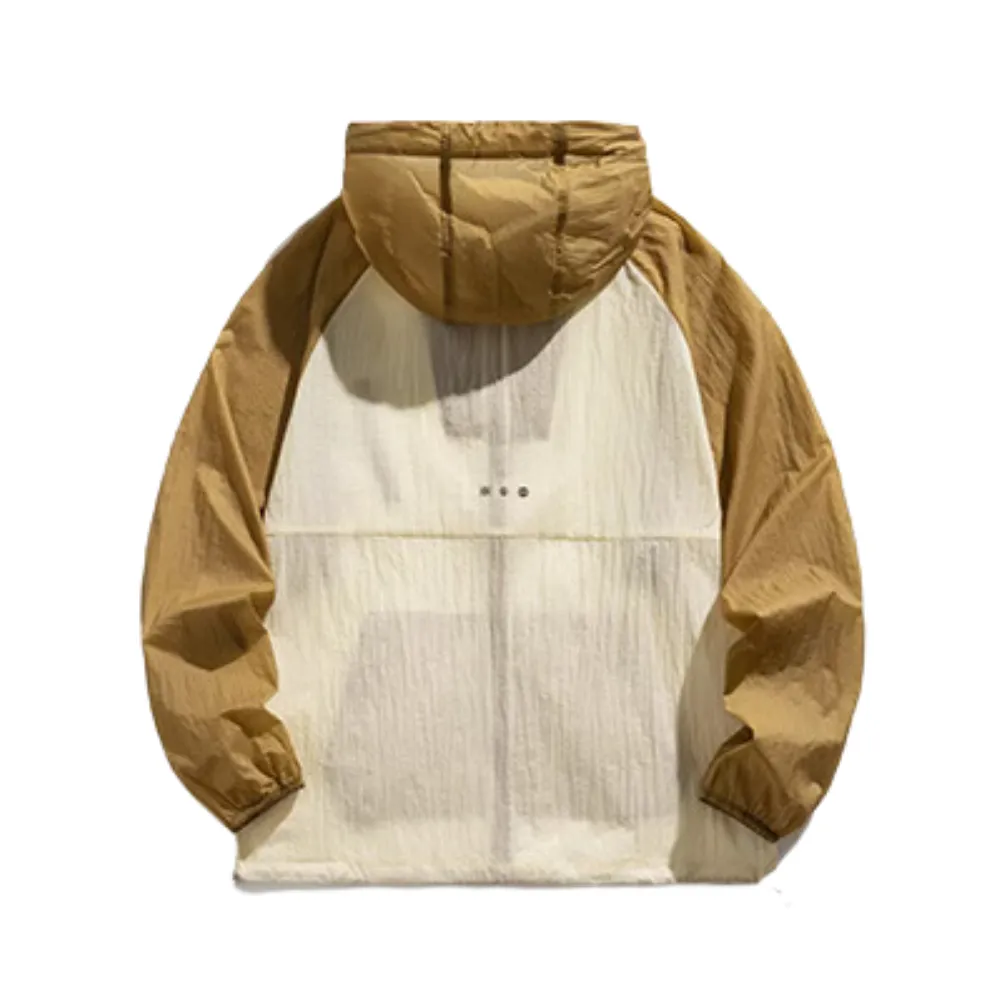 Spliced Ice Silk Sun Protection Jacket