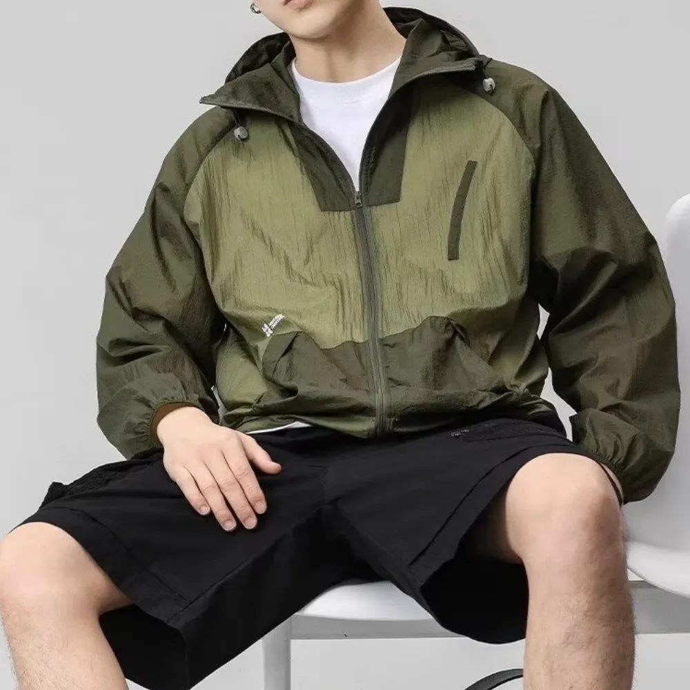 Spliced Ice Silk Sun Protection Jacket