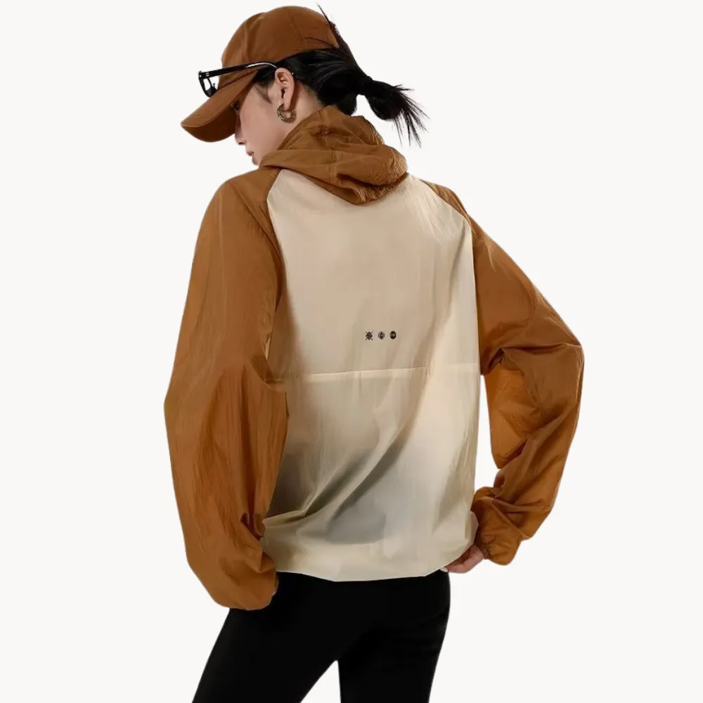 Spliced Ice Silk Sun Protection Jacket