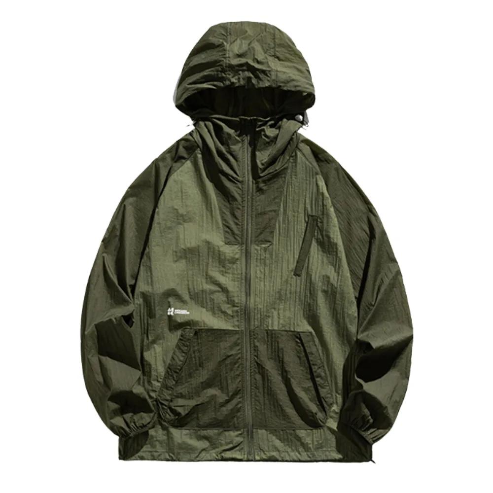 Spliced Ice Silk Sun Protection Jacket