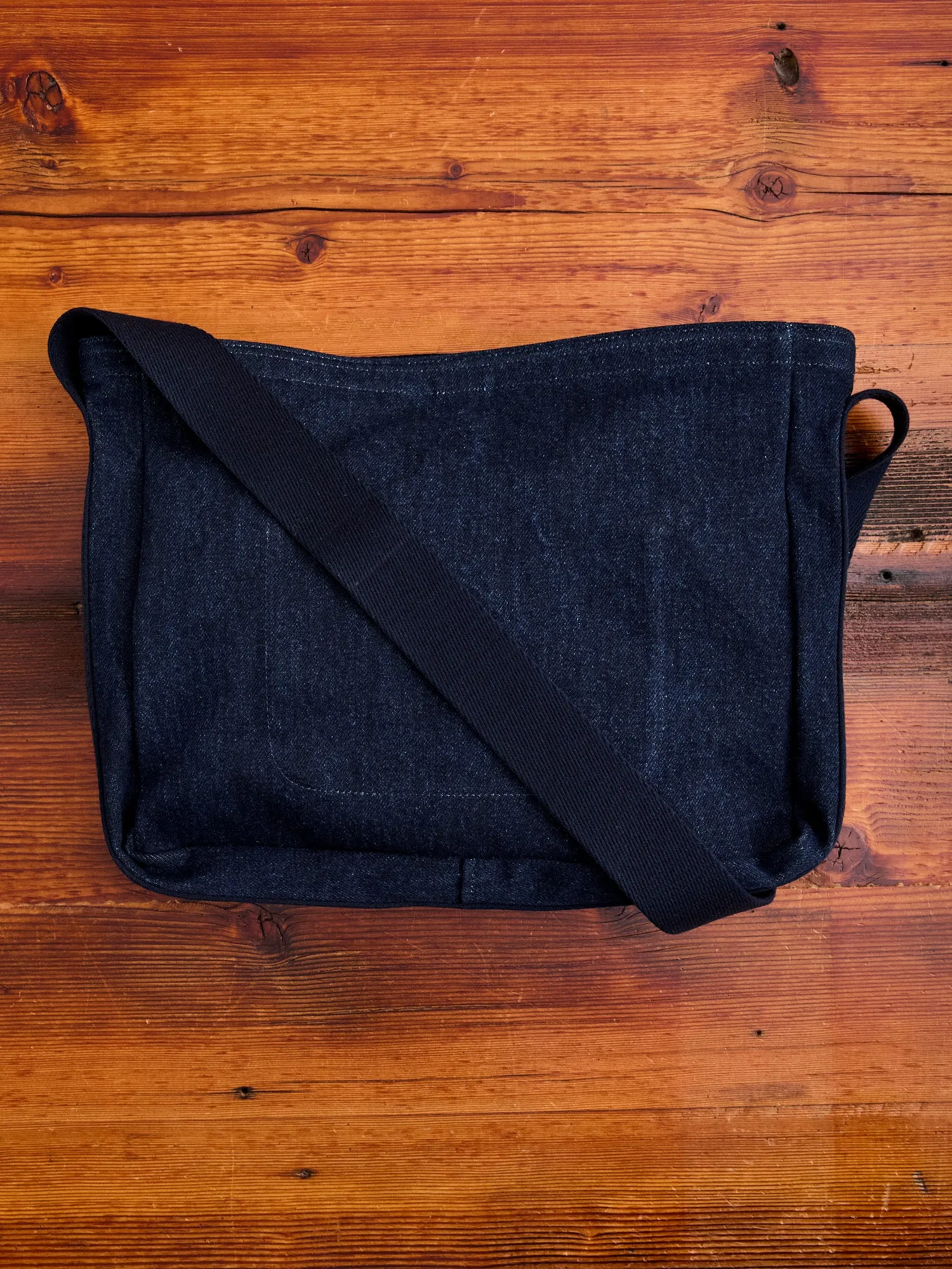 Square Shoulder Bag in Indigo One Wash