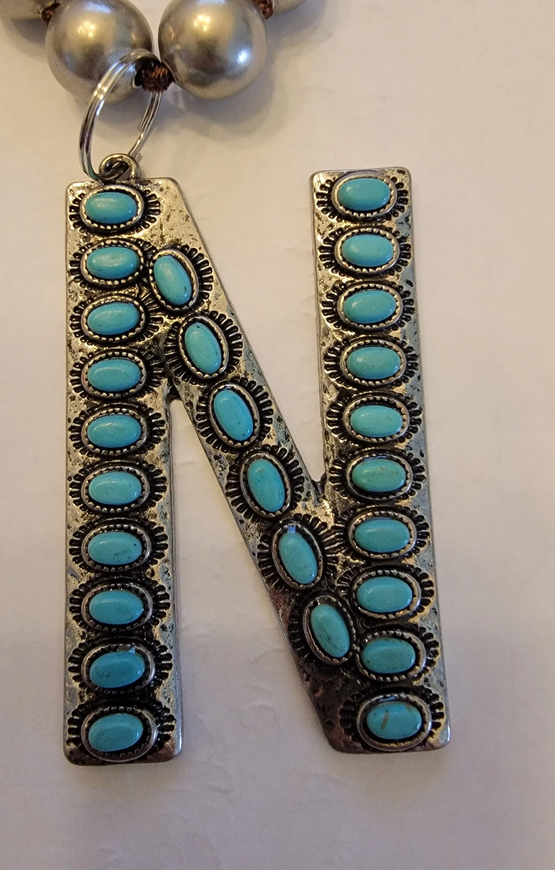 Squash Blossom Inital Necklace
