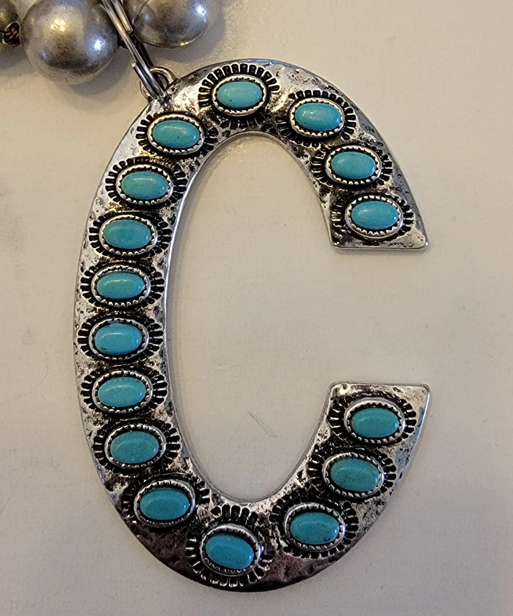 Squash Blossom Inital Necklace