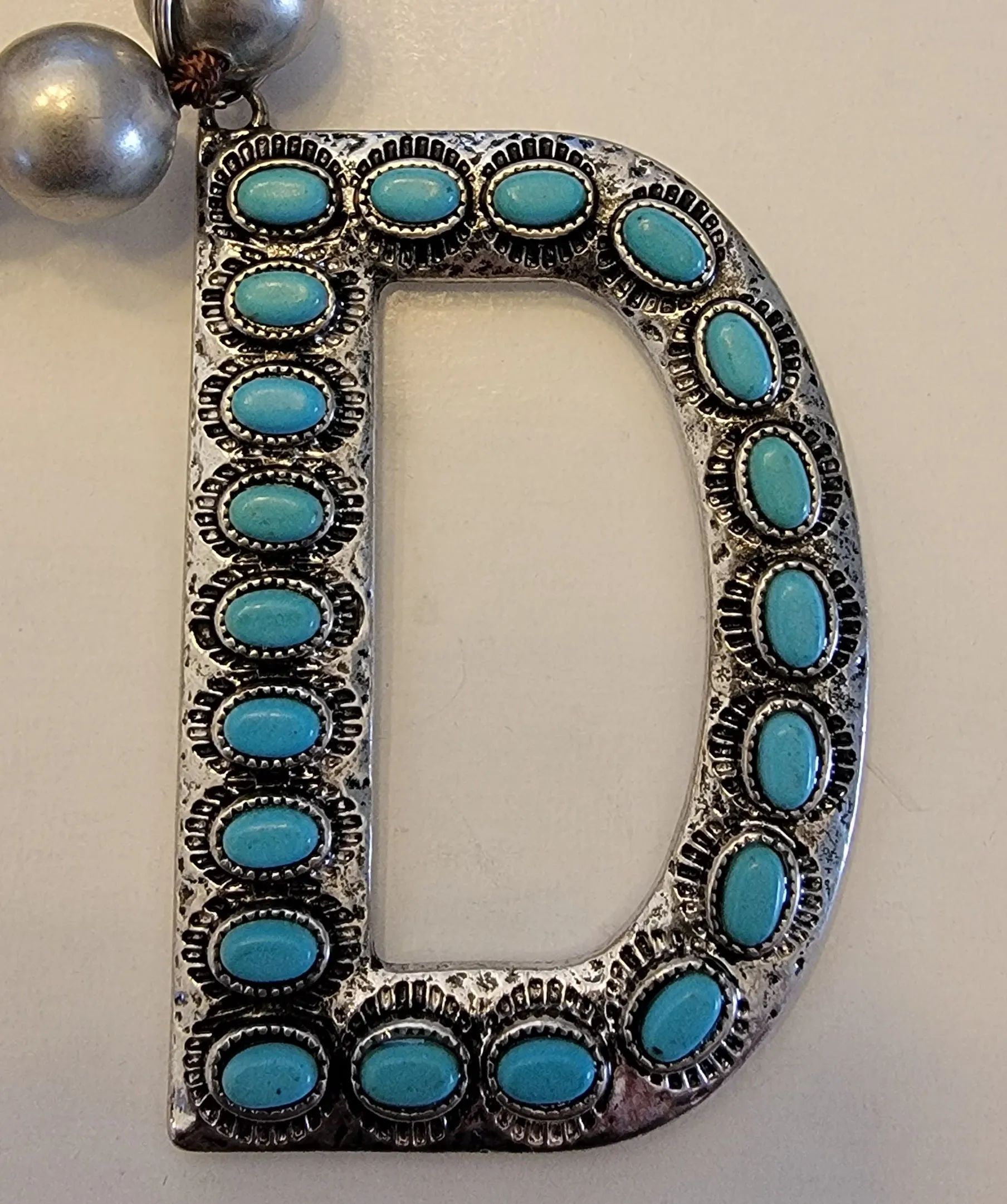 Squash Blossom Inital Necklace