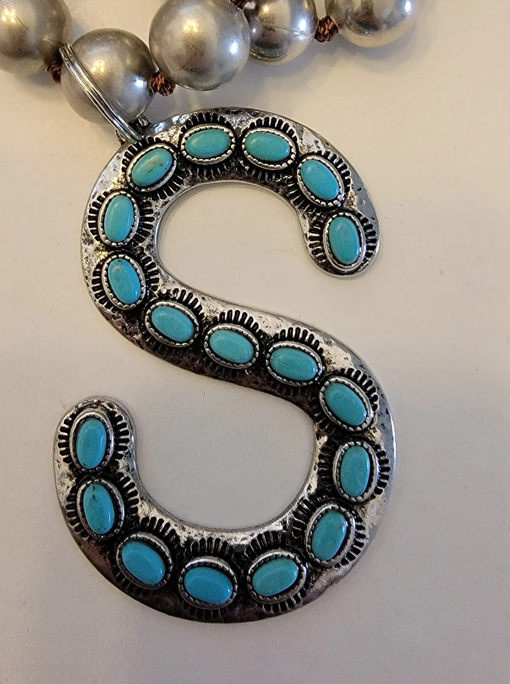Squash Blossom Inital Necklace