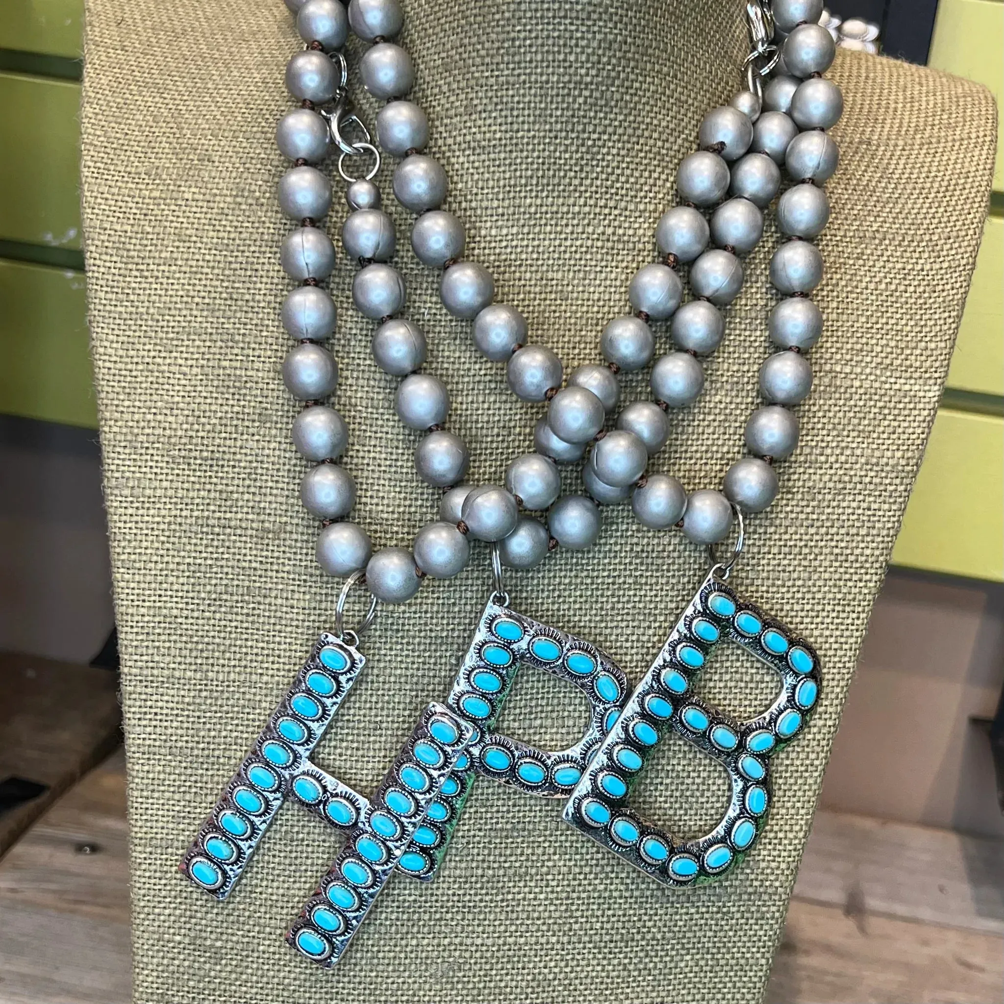 Squash Blossom Inital Necklace