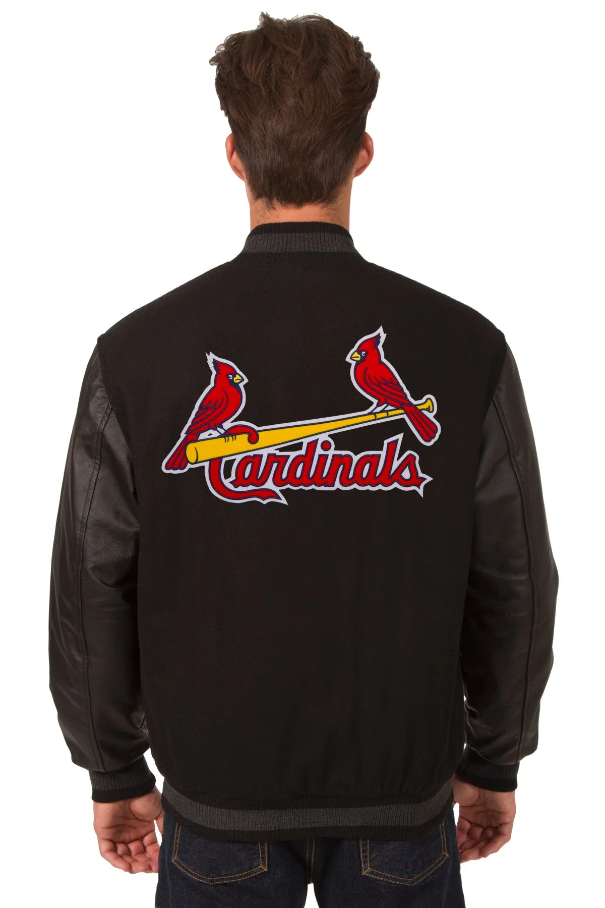 St. Louis Cardinals Reversible Wool and Leather Jacket