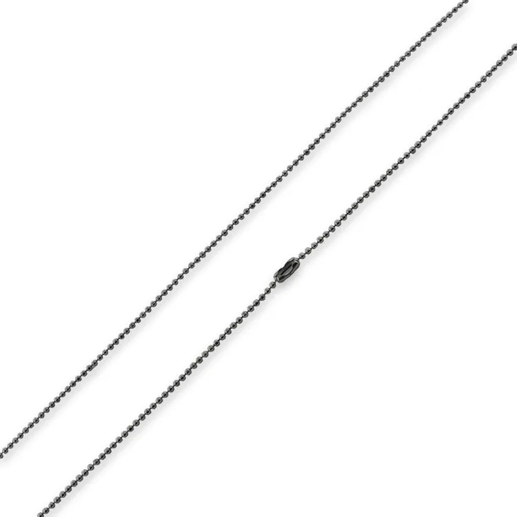 Stainless Steel 20" Dogtag Bead Chain Necklace 1.5mm