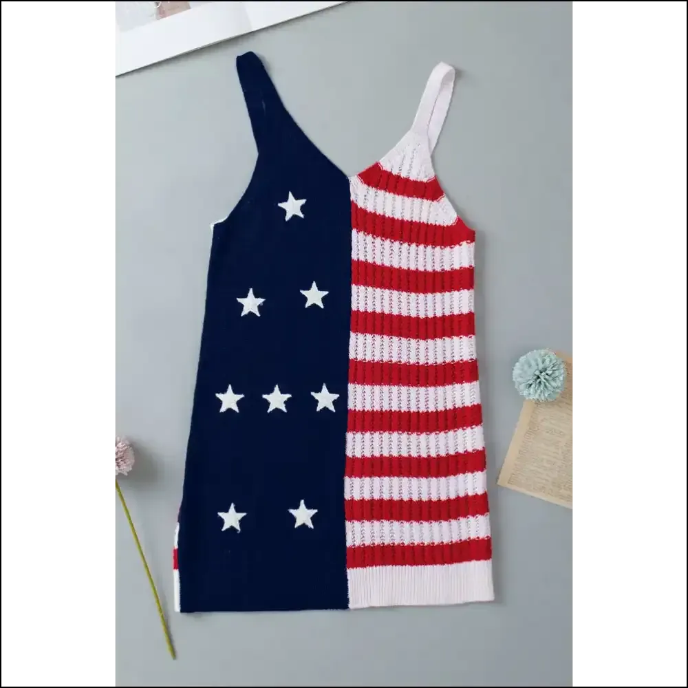 Stars, Stripes, and Slay: a Patriotic Red Knit Tank Top from Needful Things 🔥