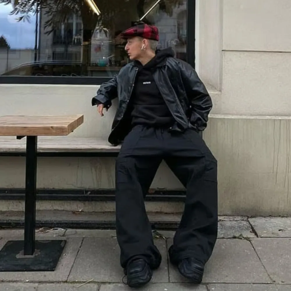 Street Black Lapel Biker Jacket