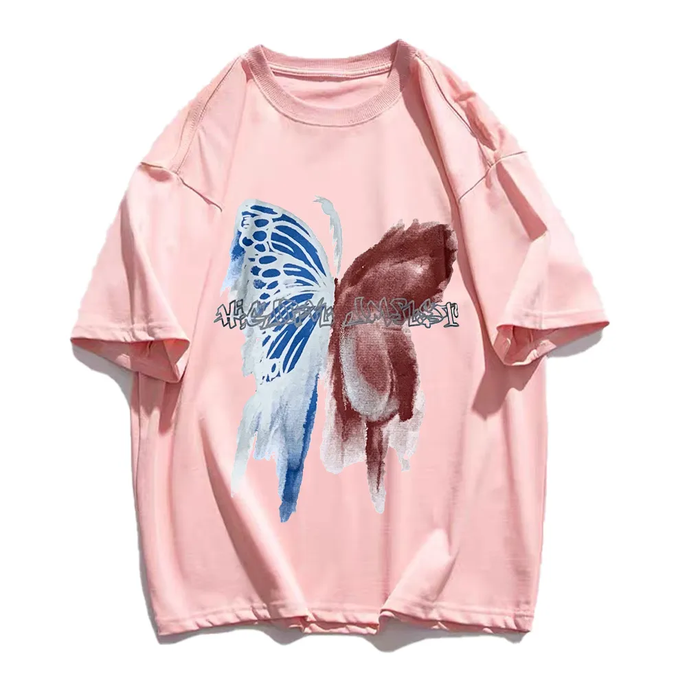 Street Color Contrast Butterfly T-shirt