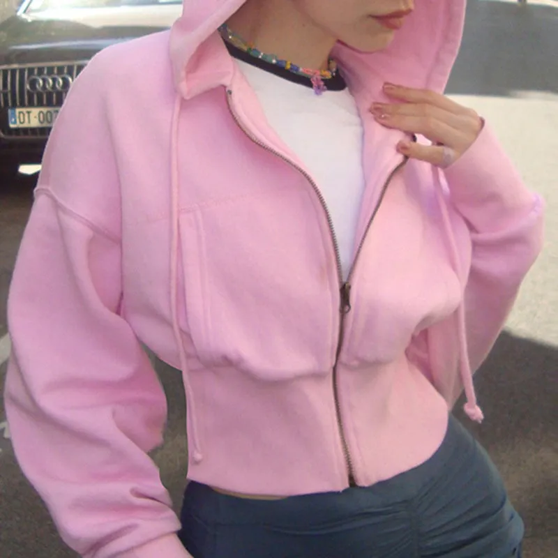 Street Style Cropped Hoodie