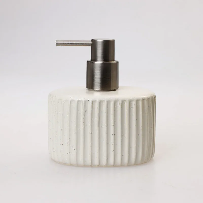Stripe Ceramic Lotion Dispenser