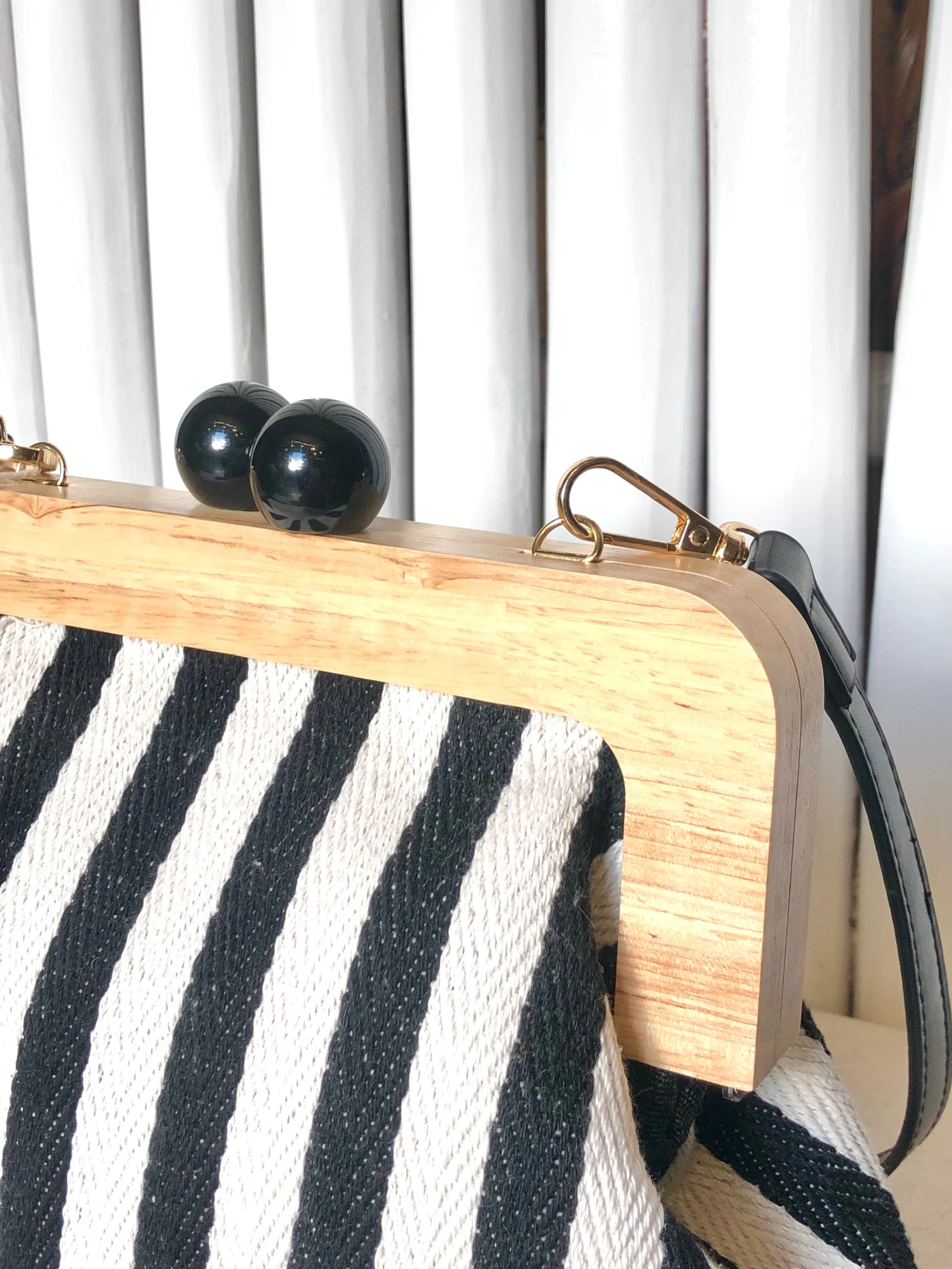 Striped Crossbody Bag