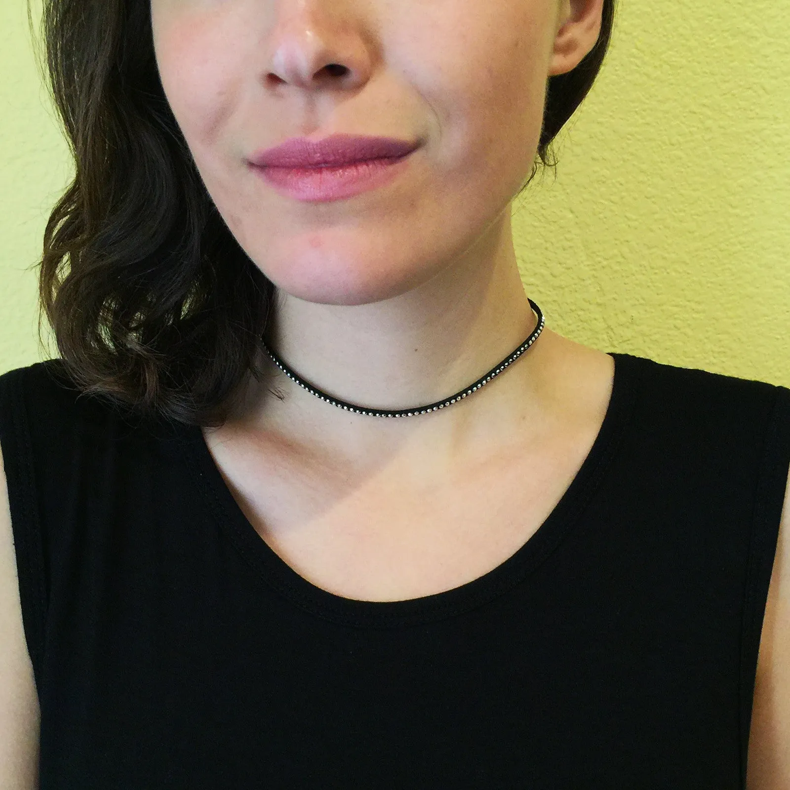 Studded Cross Choker