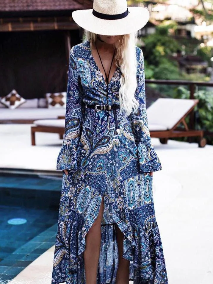 Summer Beach Bohemian Long Dress