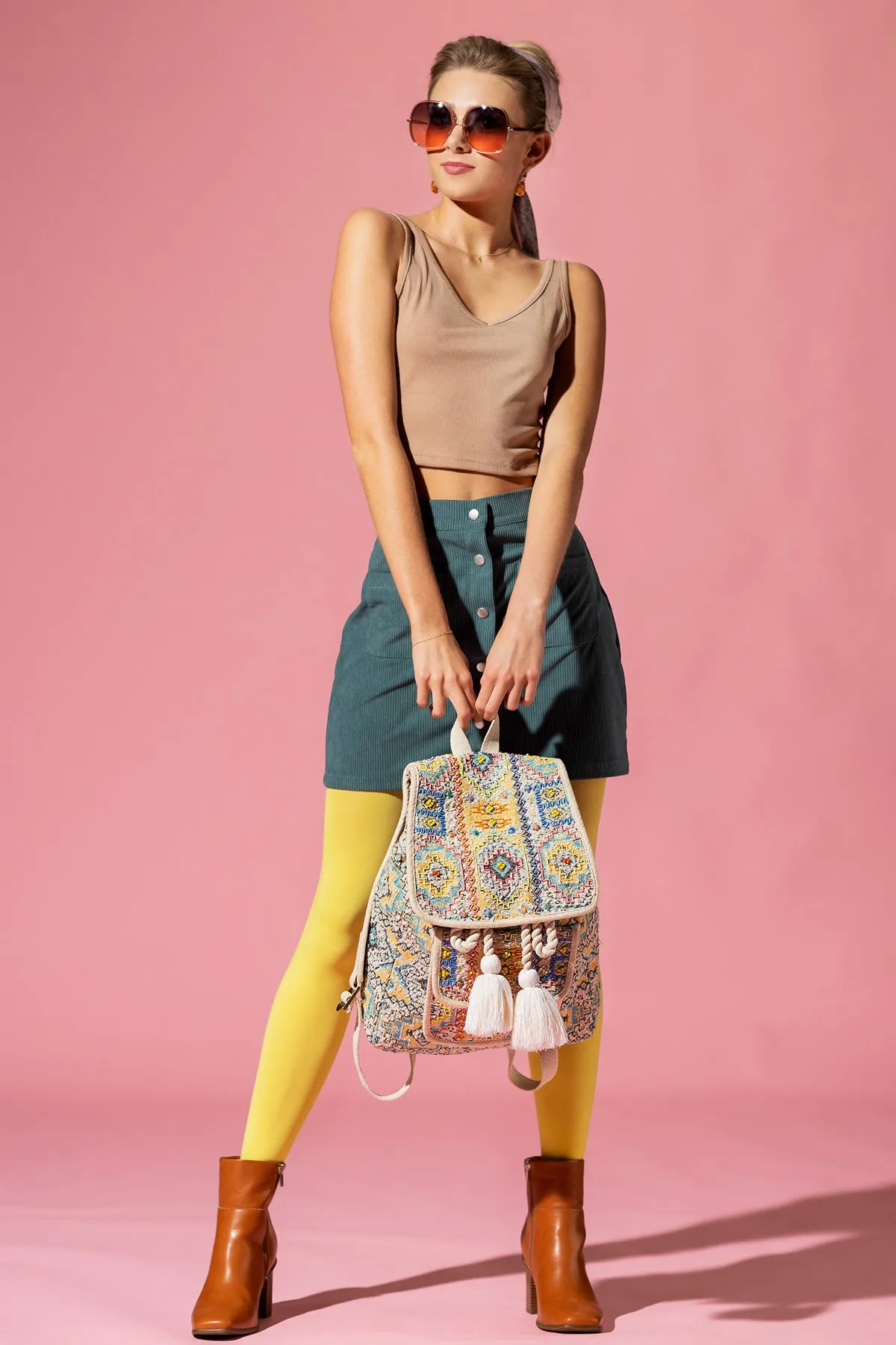 Sunrise Mosaic Bohemian Backpack