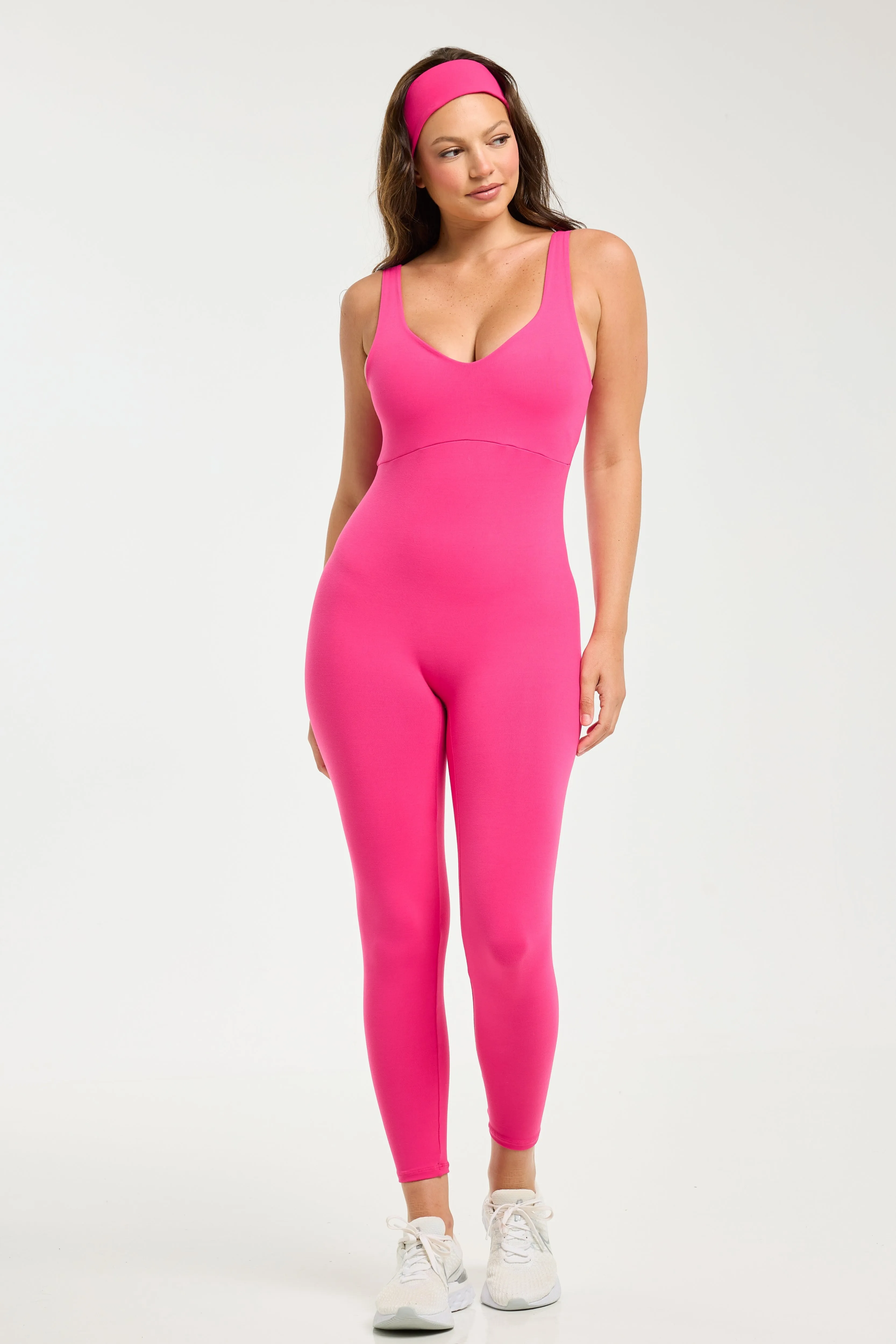Super Stretch Onesie Fuchsia (FINAL SALE)