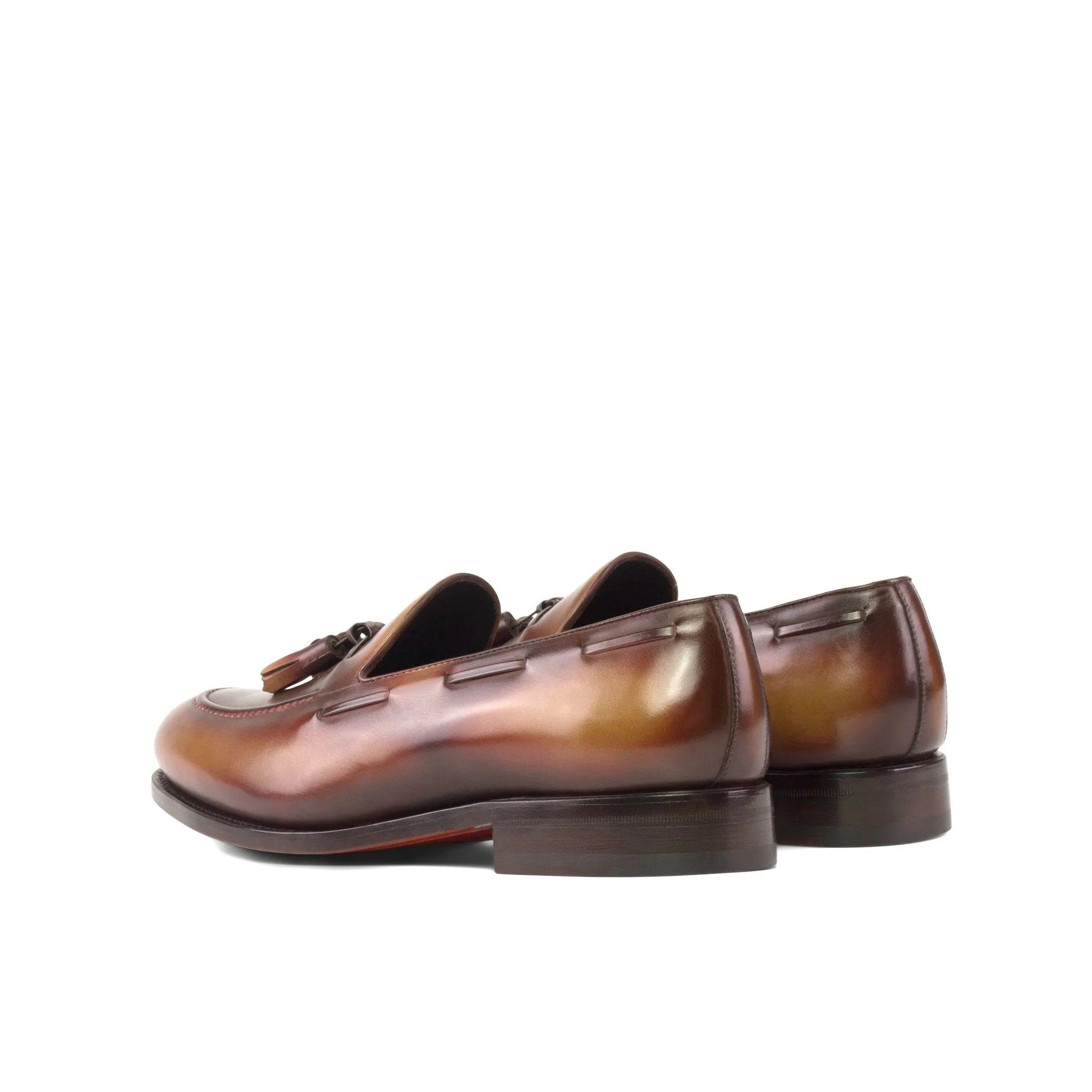 Tassel Loafer in Brown Patina