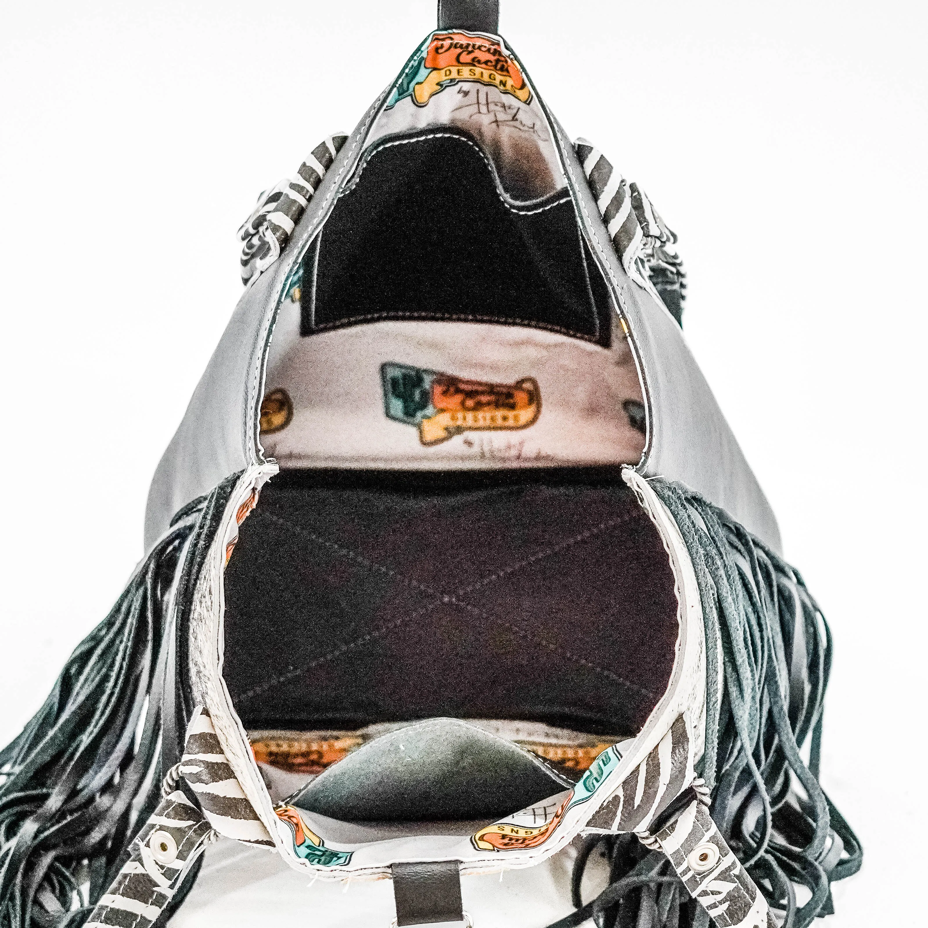 Taylor - Light Brindle w/ Iceland Navajo & Zebra Leather