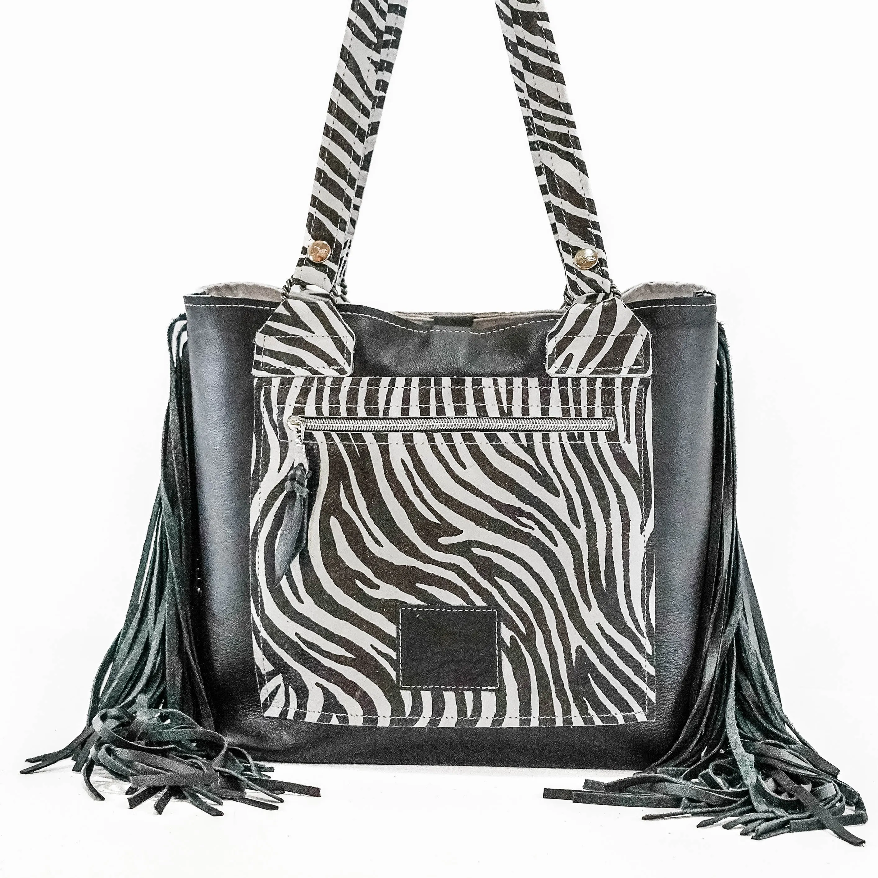 Taylor - Light Brindle w/ Iceland Navajo & Zebra Leather