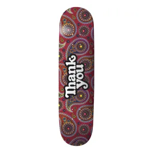 Thank You Paisley Logo 8.25" Skateboard Deck