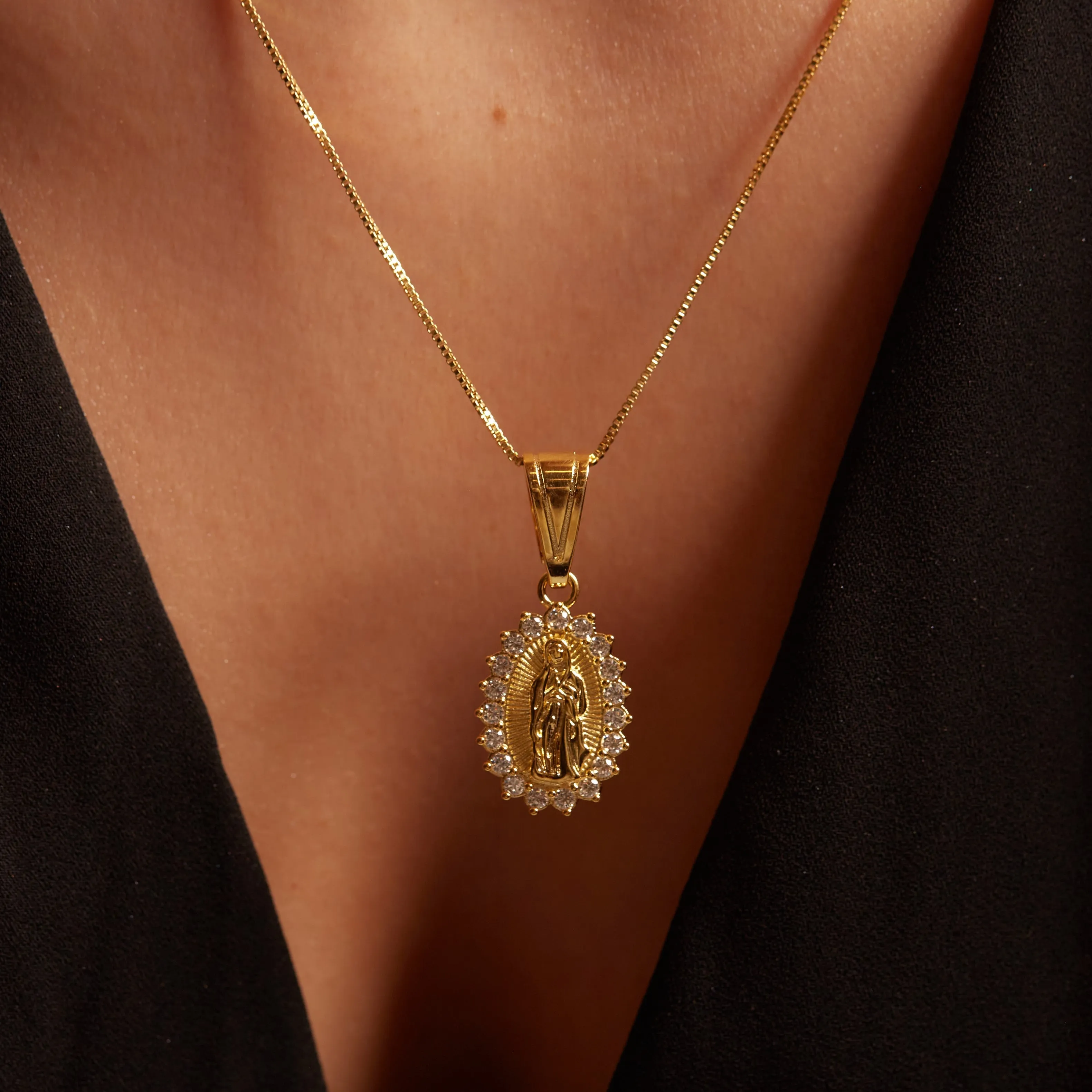 THE CZ GUADALUPE NECKLACE
