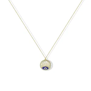 THE EVIL EYE MEDALLION NECKLACE