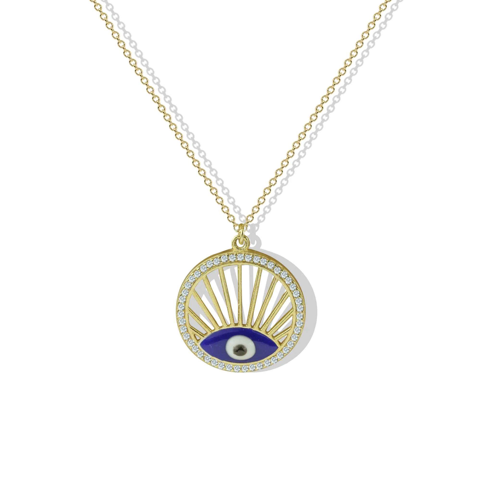 THE EVIL EYE MEDALLION NECKLACE