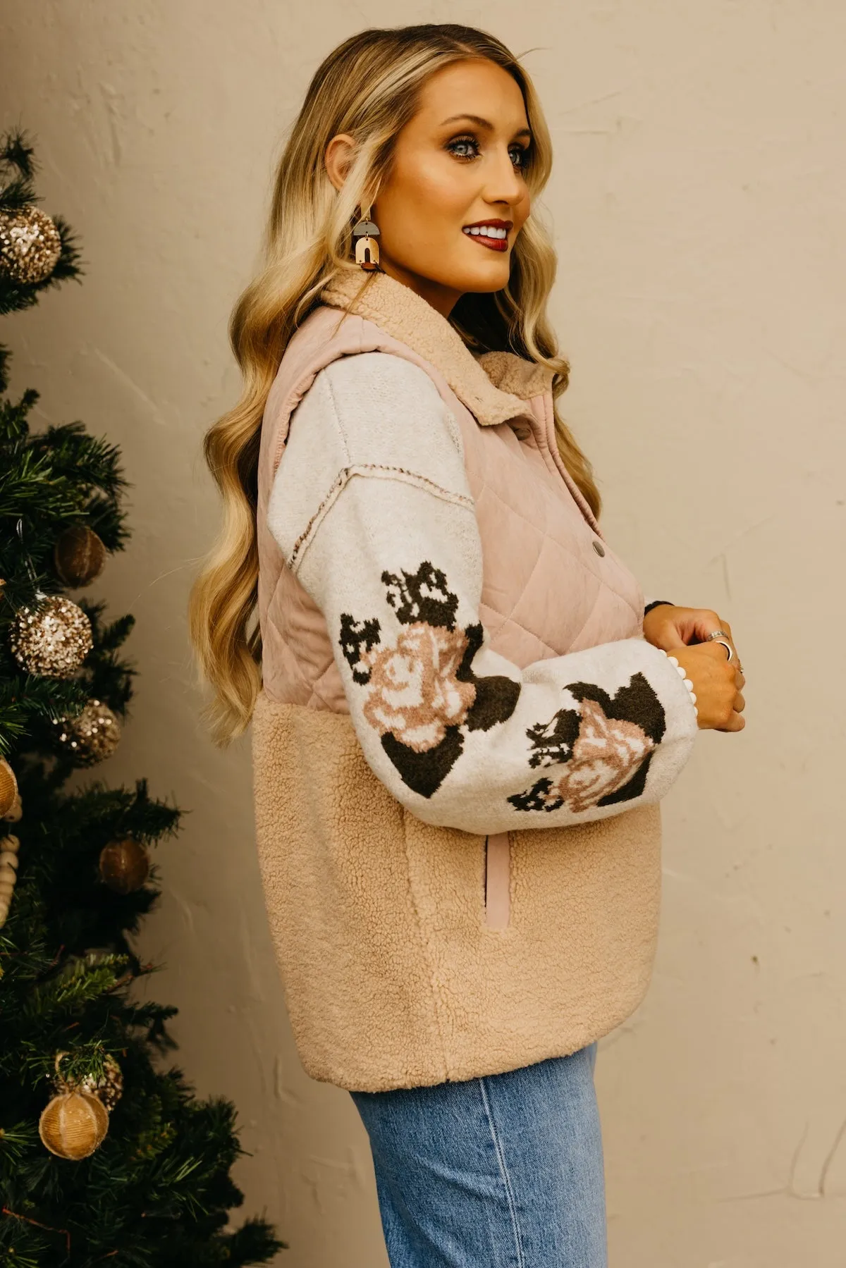 The Harriet Quilted Shearling Vest