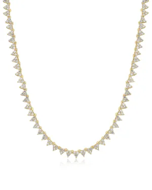 The Isabelle Stud Tennis Necklace
