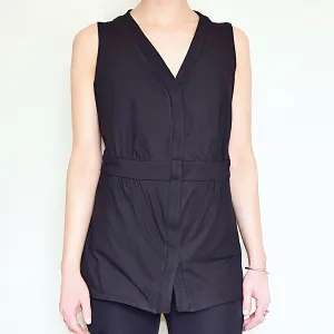 The Original Mastectomy Drain Pocket Top - Black
