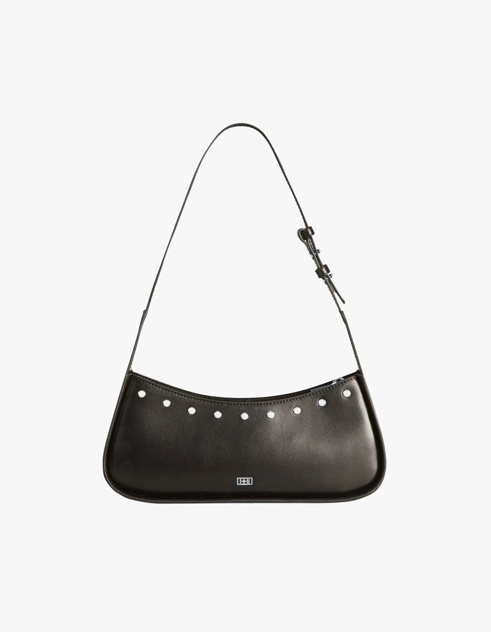 The Remi Studded Bag - Silver/Black
