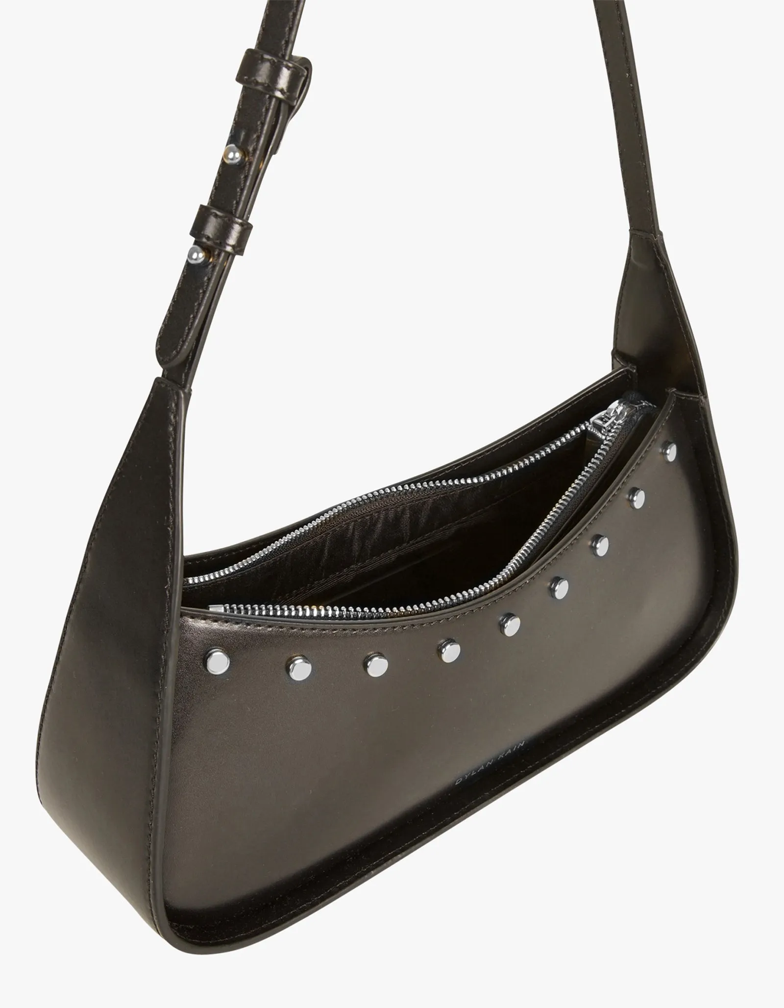 The Remi Studded Bag - Silver/Black