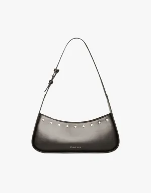 The Remi Studded Bag - Silver/Black
