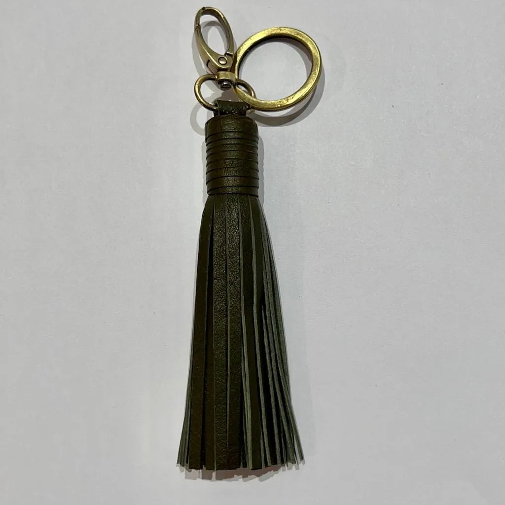 THE SCARF COMPANY Nelly Tassel Keyring - Green