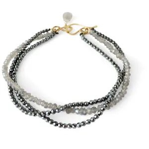 The Triple Stone Strung Bracelet