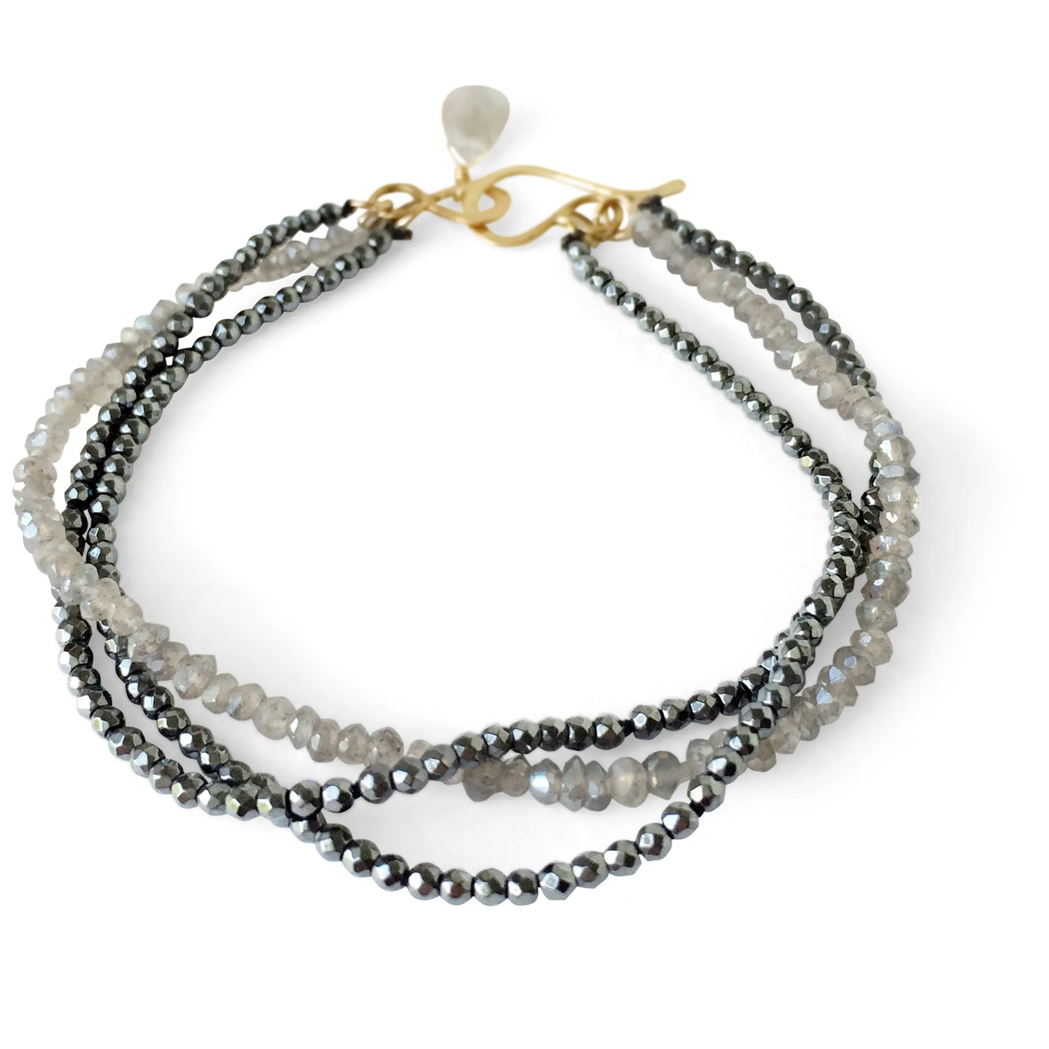 The Triple Stone Strung Bracelet